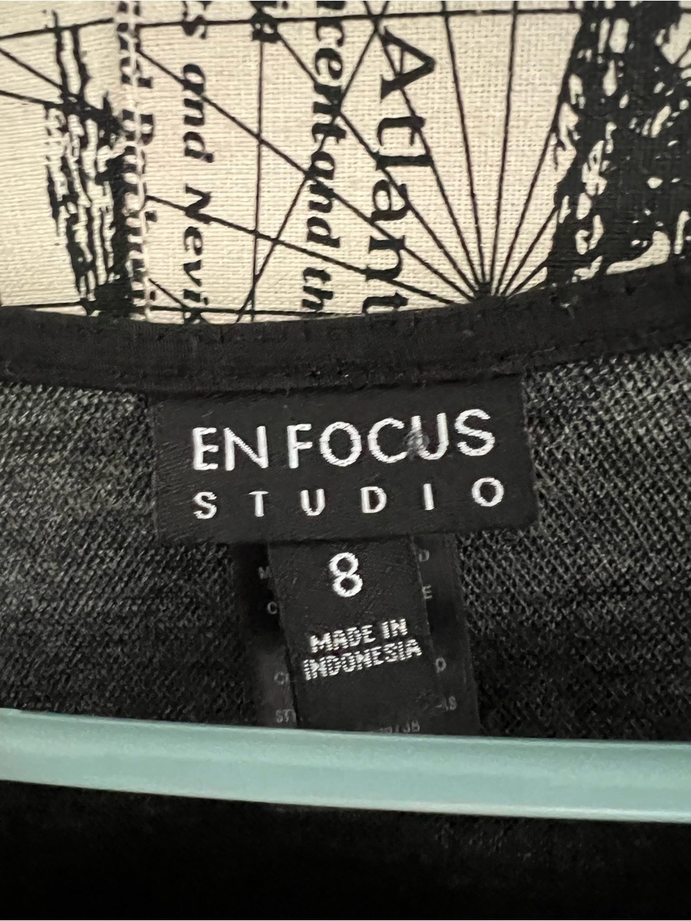 7 for $30 Enfocus Studio Black Dress with Gray Label Detail - Picture 5 of 7